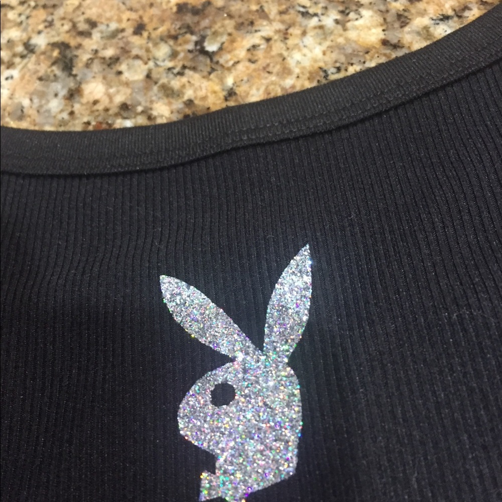 Holo playboy cropped cami - Picture 4 of 5